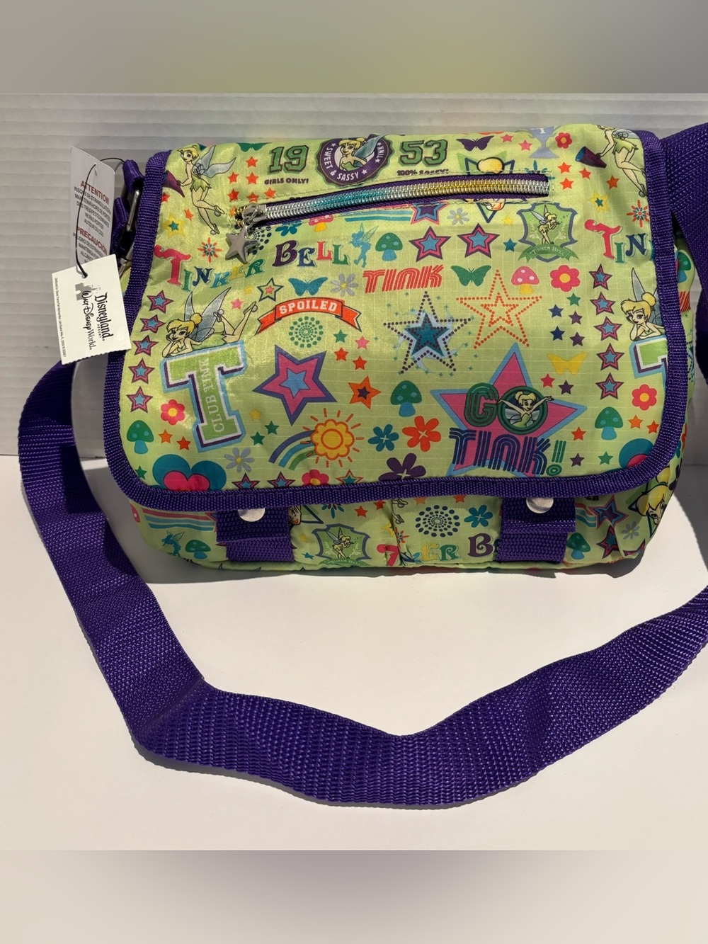 TINKERBELL Disneyland Exclusive Shoulder Purse - Walt Disney World New with Tags